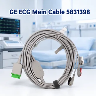 Cable principal GE ECG 5831398 - Directo de 3 derivaciones