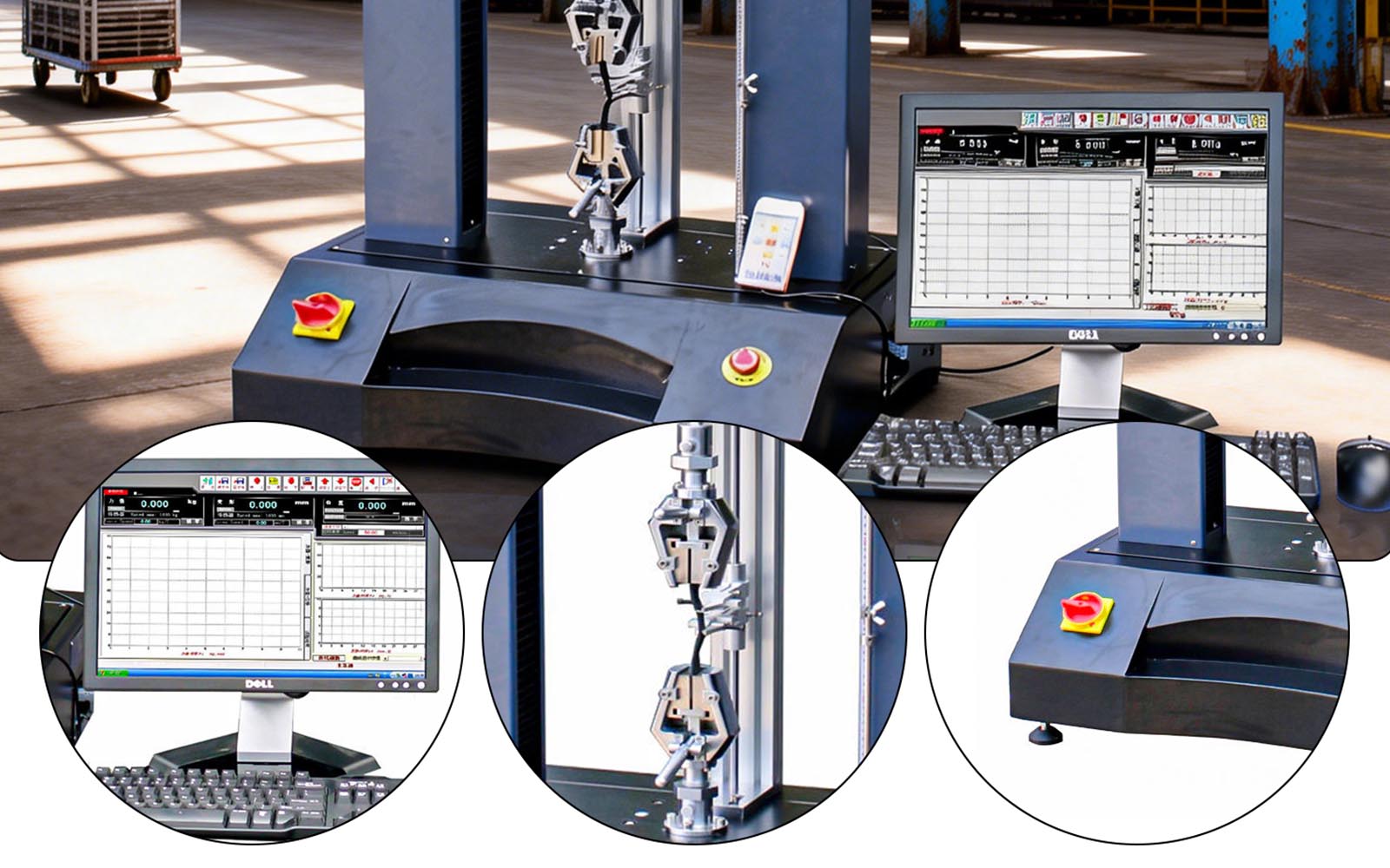 Universal Testing Machine - Plastic Rubber Tensile Strength Tester
