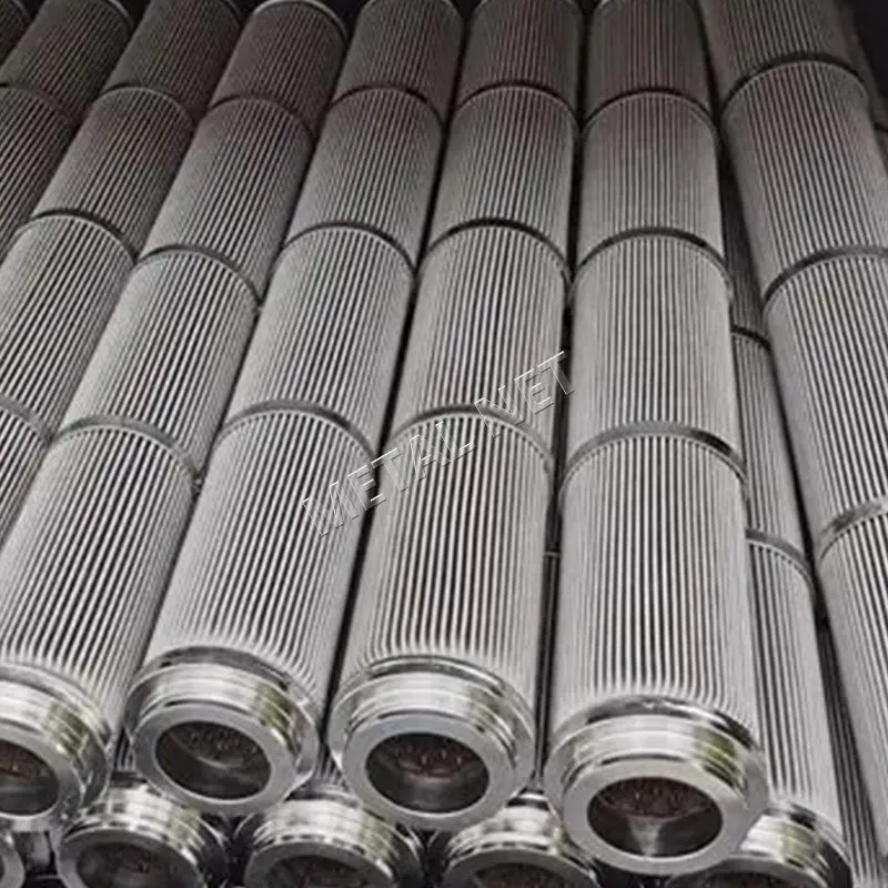 Faltenfilterelement aus Metallfasern