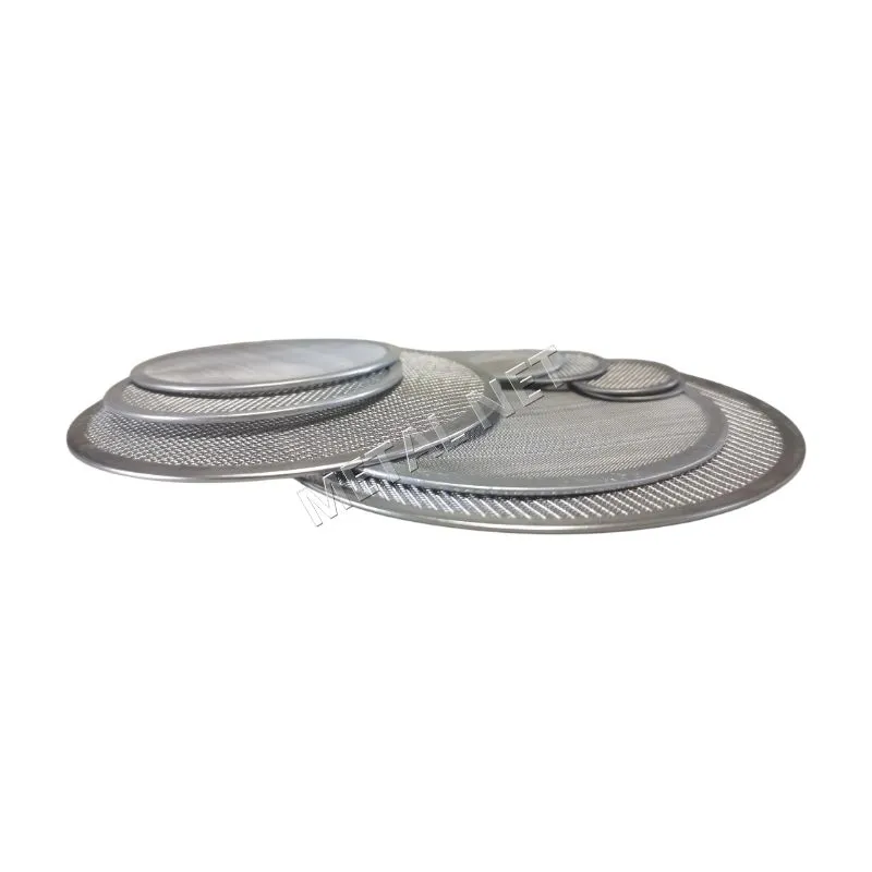 Runde, mit Maschen gepackte Scheibe