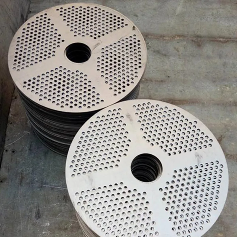 Perforierte Metallscheibe aus Edelstahl