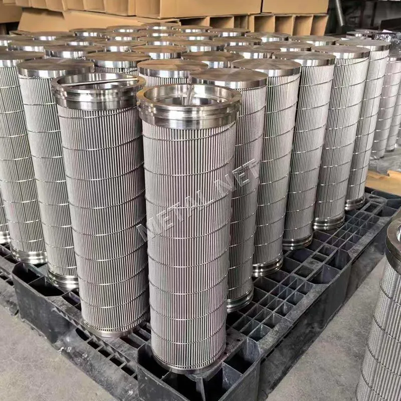 Faltenfilterelement aus Metallfasern