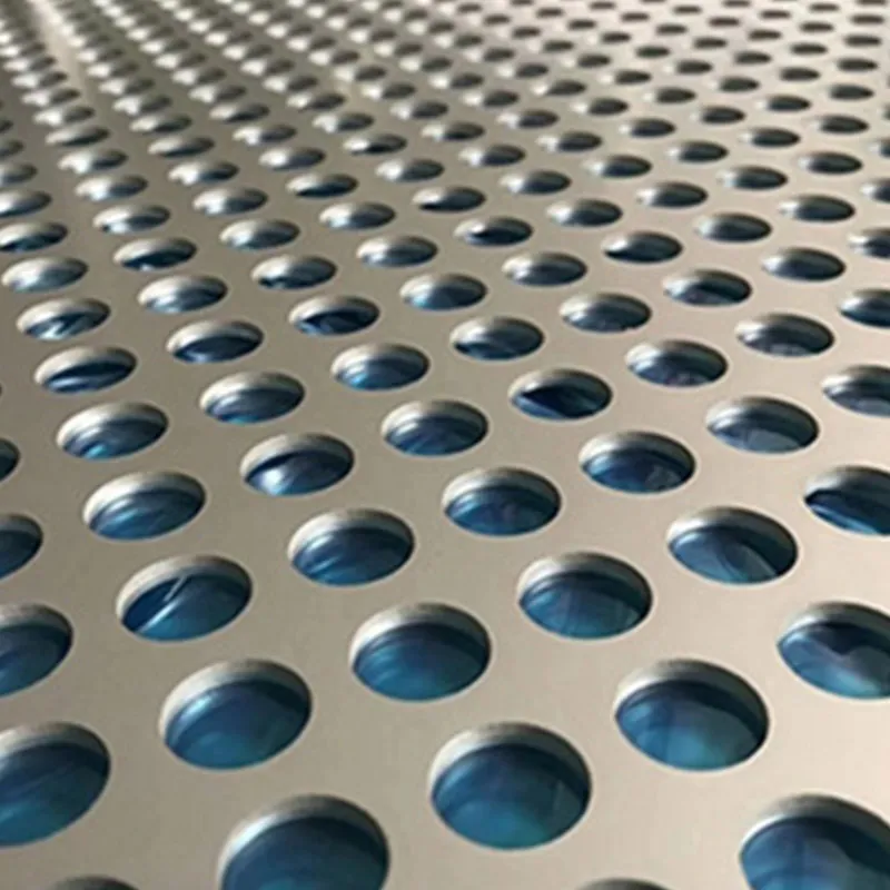 Perforierte Metallscheibe aus Edelstahl