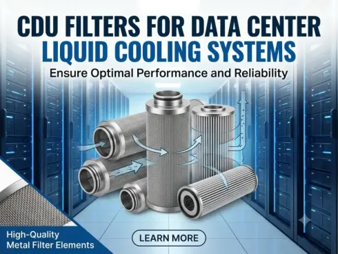 CDU Filters for Data Center Liquid Cooling Systems