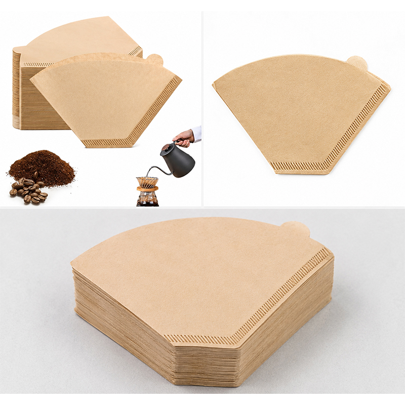 Paper Fsn Shape Fan-shaped Coffer Filter Paper