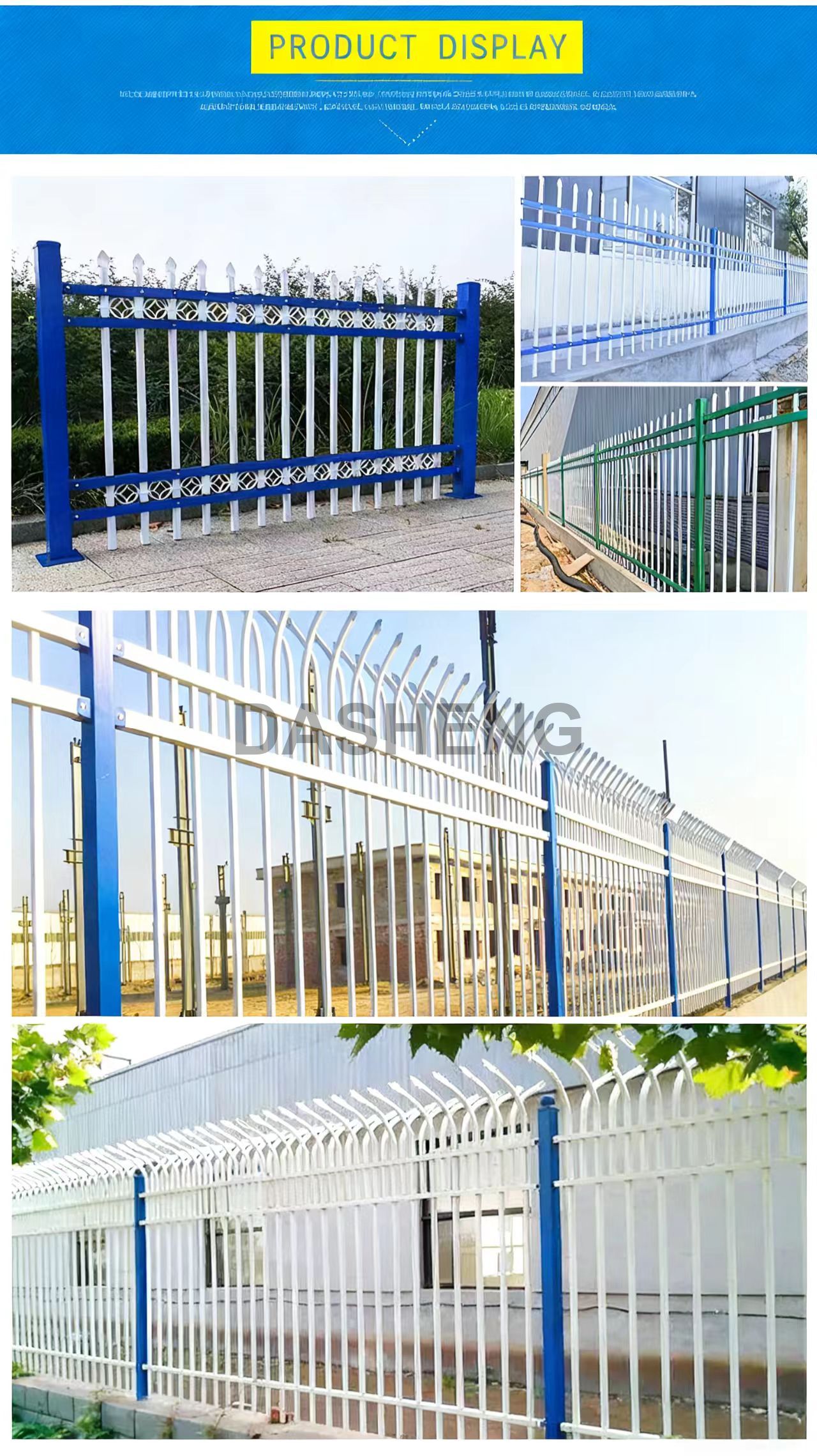 Rust Guardrails Zinc-Steel Guardrail Durable,Balcony zinc steel guardrail,Hot dip ...