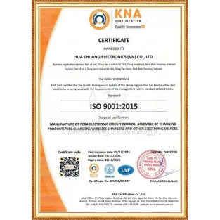 ISO 9001-Huazhuang Vietnam