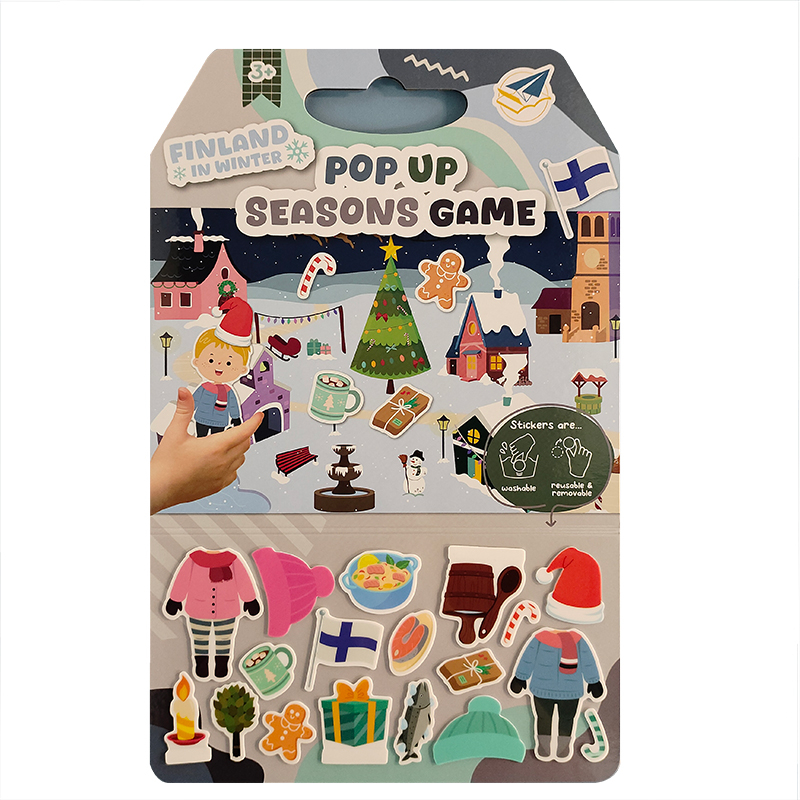 Gioco delle stagioni pop-up Finlandia in inverno