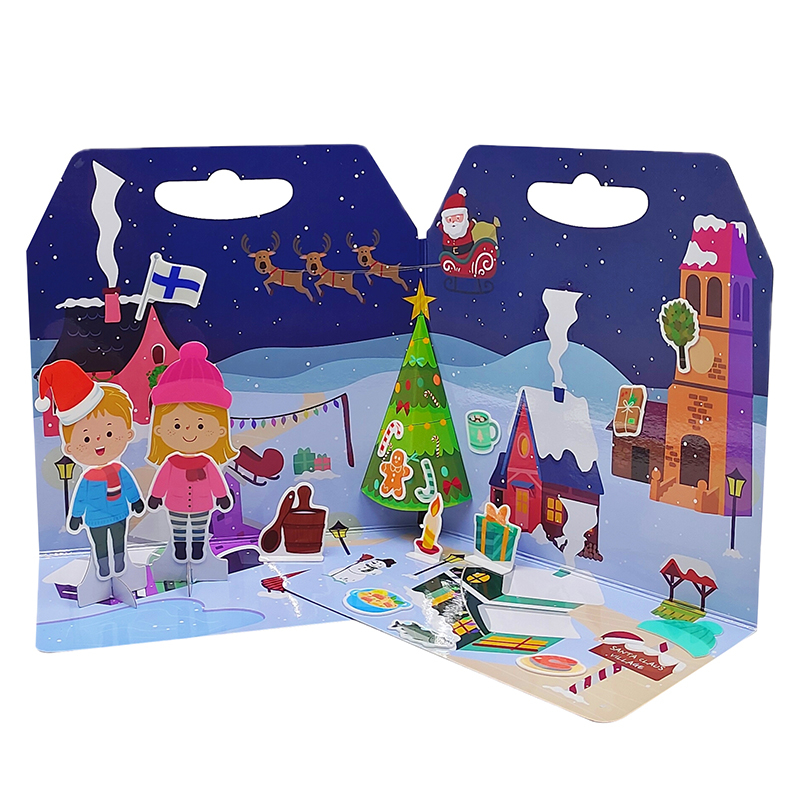 Gioco delle stagioni pop-up Finlandia in inverno