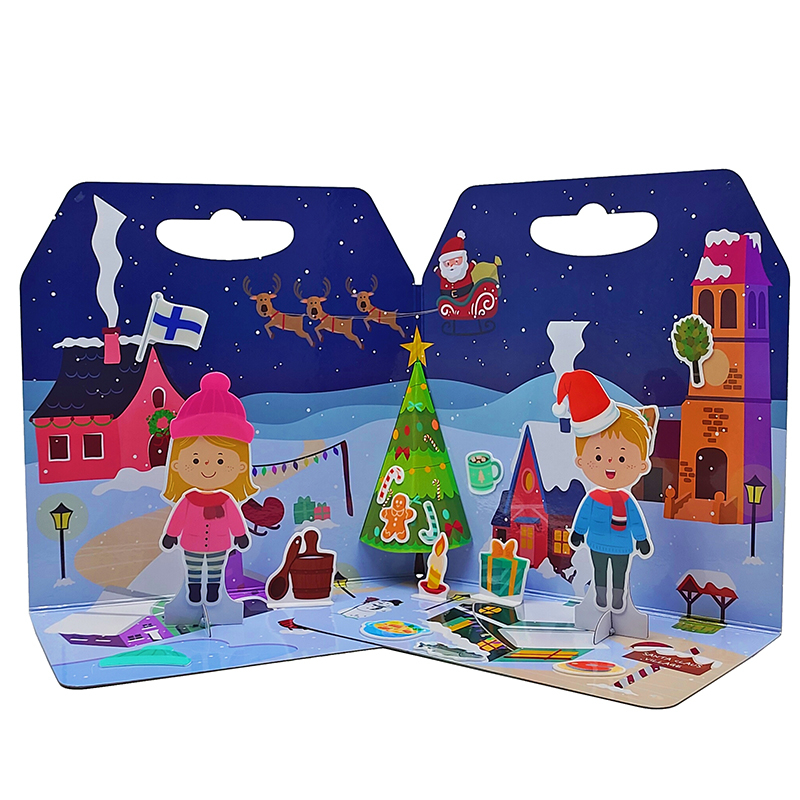 Gioco delle stagioni pop-up Finlandia in inverno