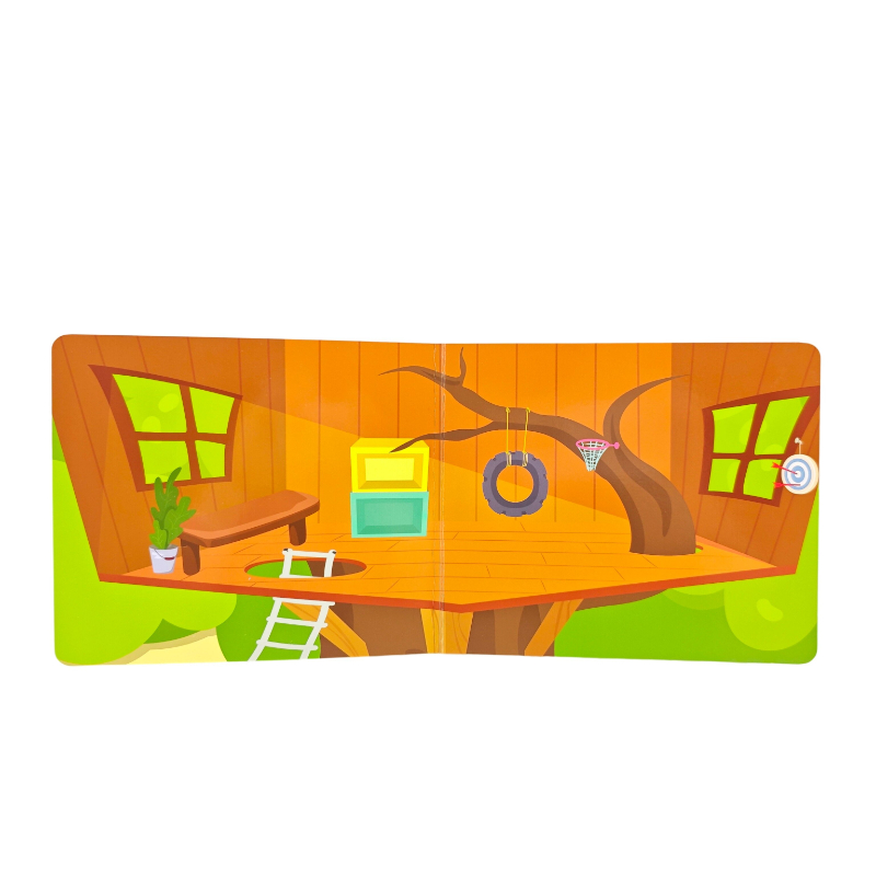 Gioco di storie pop-up: la grande casa sull'albero