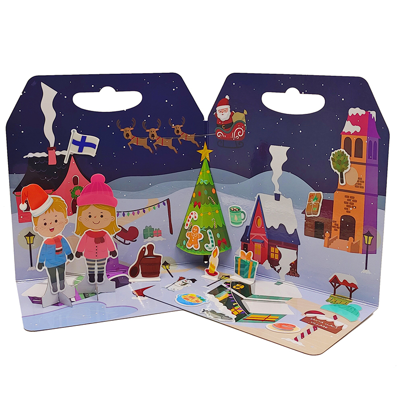 Gioco delle stagioni pop-up Finlandia in inverno