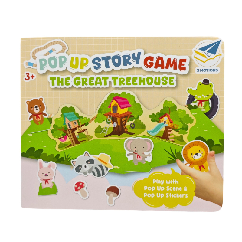 Gioco di storie pop-up: la grande casa sull'albero