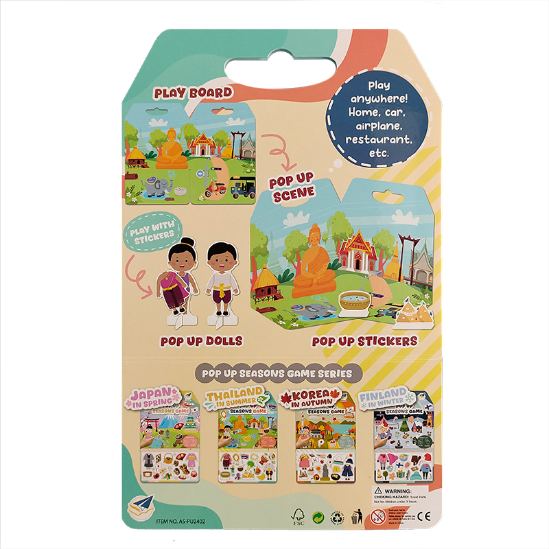 Thailandia in estate Pop Up Seasons Libro di adesivi del gioco