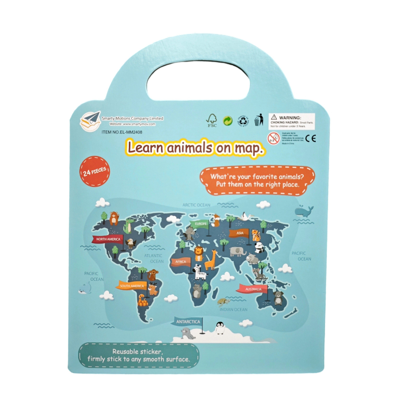World Map Sticker Set