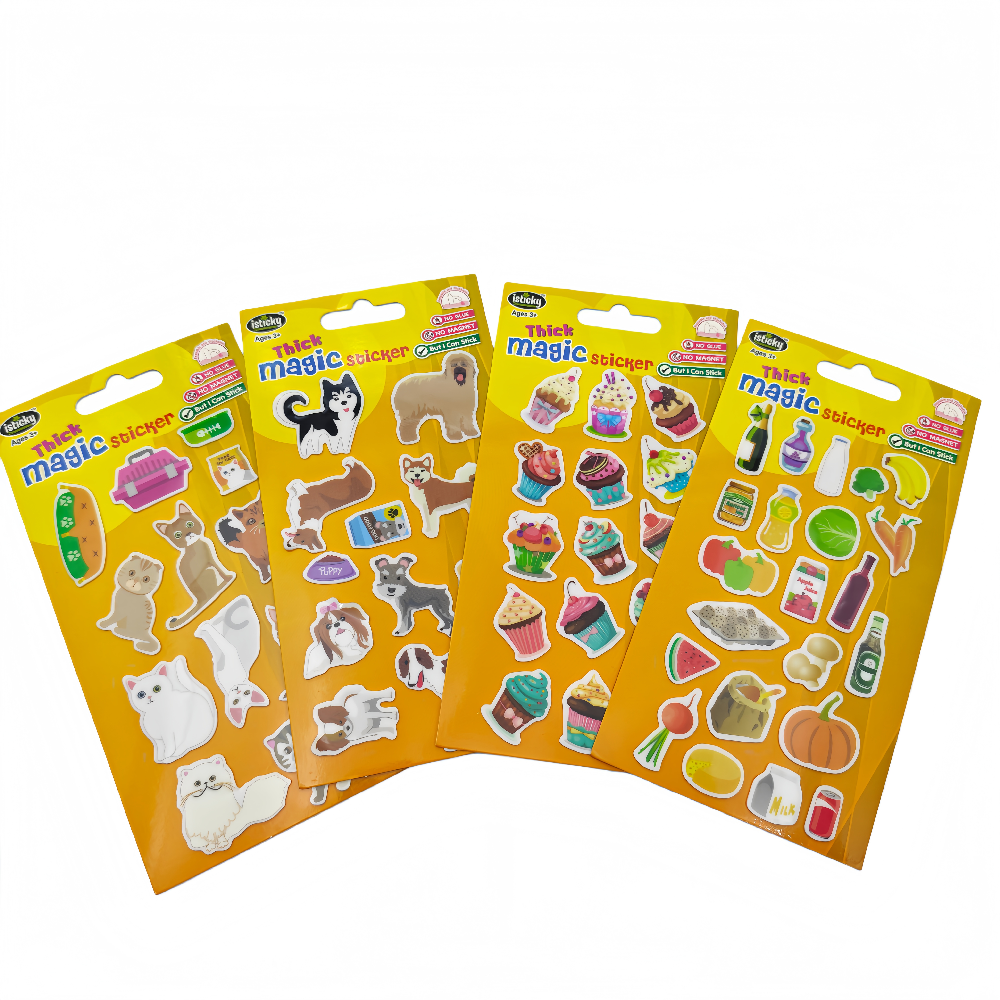 Densissima Magic Sticker Assortment for Kids Jell Sticker