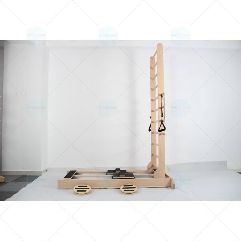 Core Pilates Reformer Double Track Wood Two Way Sliding Ladder Bed