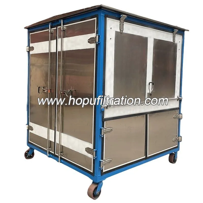 Purificateur d'huile de transformateur de fluides de silicone FR3 en acier inoxydable