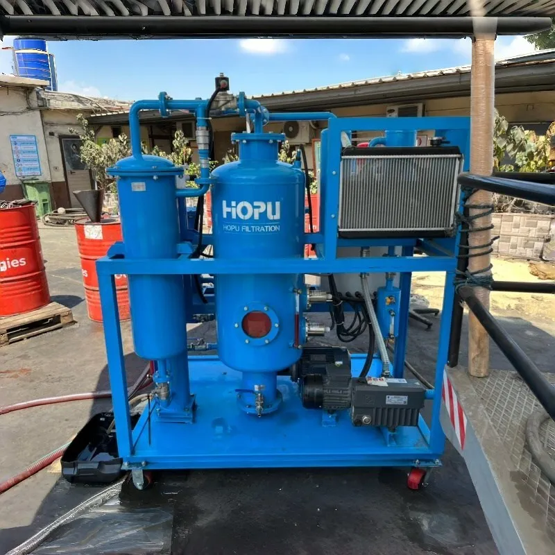 Un purificateur d'huile hydraulique sous vide efficace aide les clients égyptiens à recycler et à réutiliser leur huile