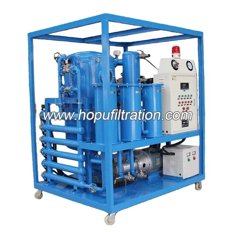 Purificateur d'huile diélectrique à transformateur sous vide poussé à double étage pour la filtration et la purification de l'huile isolante utilisée