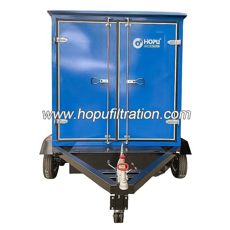 Purificateur d'huile de transformateur sous vide pour remorque Mobile, Filtration d'huile d'isolation, système de Purification d'huile diélectrique
