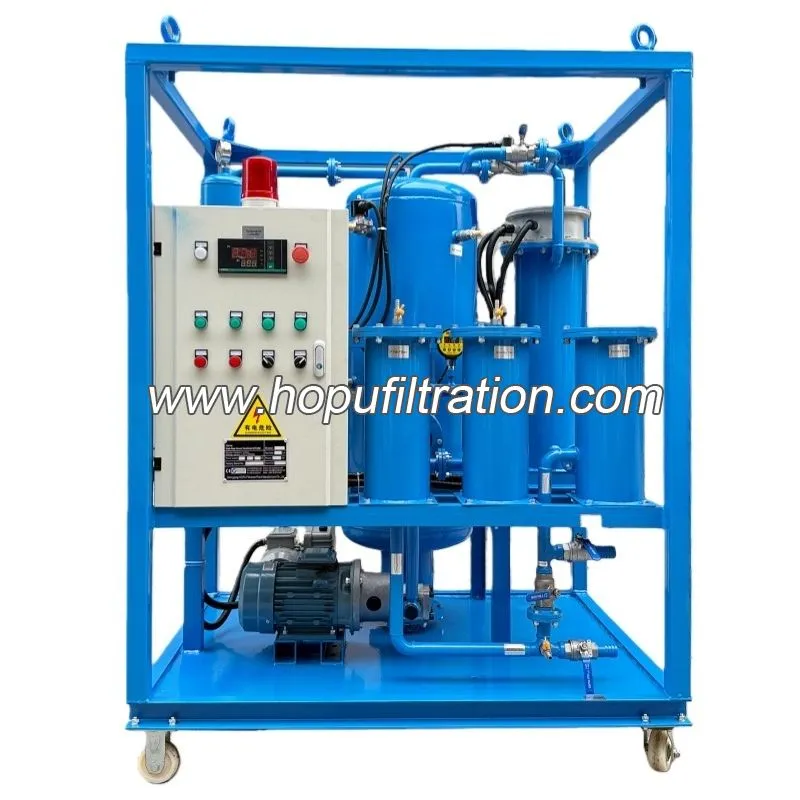 Machine de purification d'huile d'isolation utilisée pour la déshydratation de l'huile du changeur de robinet