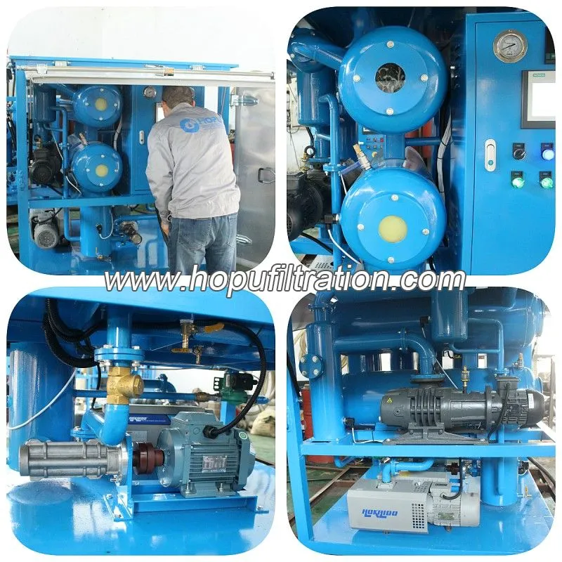 Usine de purification d'huile de transformateur équipée d'une boîte à outils et d'une remorque mobile