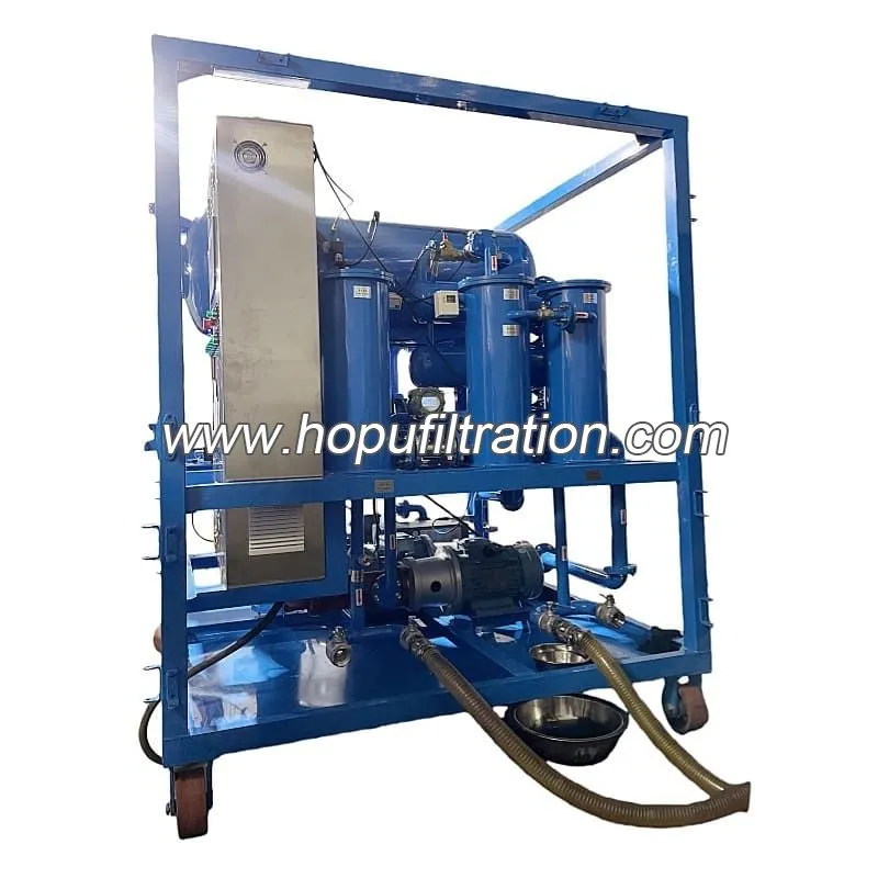 Purificateur d'huile végétale naturelle de transformateur de l'ester FR3, machine de filtration d'huile de silicium d'isolation