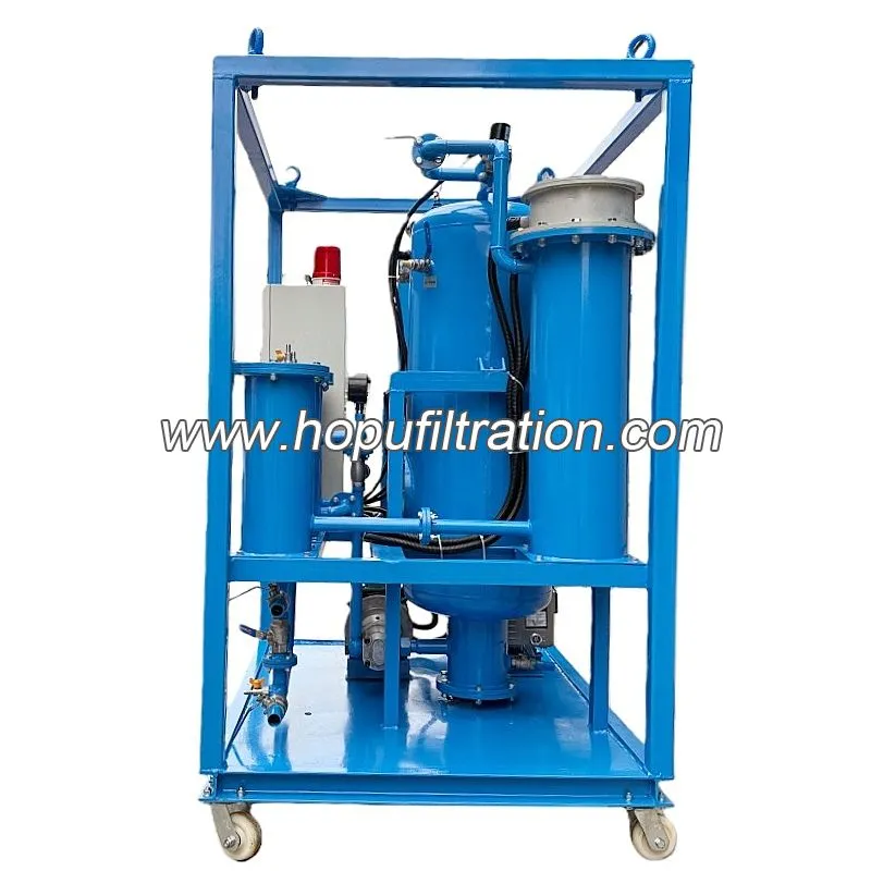 Machine de purification d'huile d'isolation utilisée pour la déshydratation de l'huile du changeur de robinet