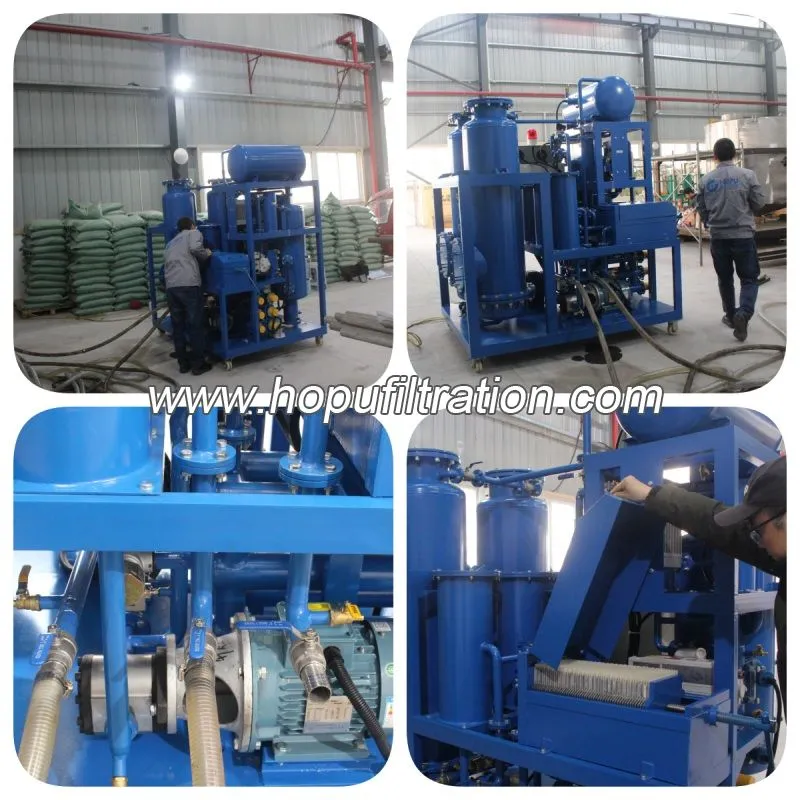 Loji Penjanaan Semula Minyak Transformer, Unit Penambakan Minyak Penebat dengan Fuller's Earth