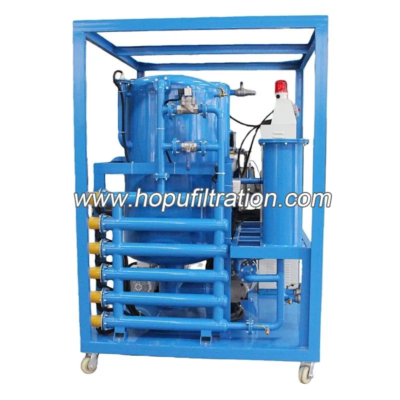 Purificateur d'huile diélectrique à transformateur sous vide poussé à double étage pour la filtration et la purification de l'huile isolante utilisée