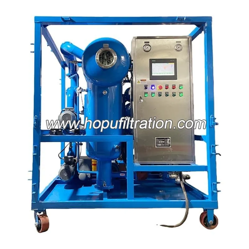 Purificateur d'huile végétale naturelle de transformateur de l'ester FR3, machine de filtration d'huile de silicium d'isolation