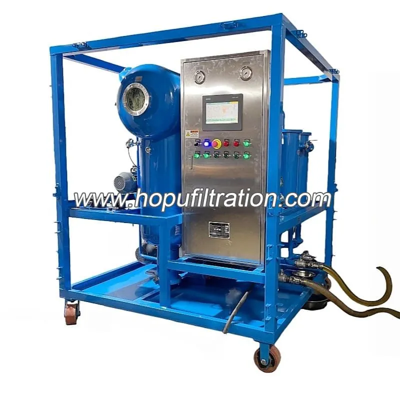 Purificateur d'huile végétale naturelle de transformateur de l'ester FR3, machine de filtration d'huile de silicium d'isolation