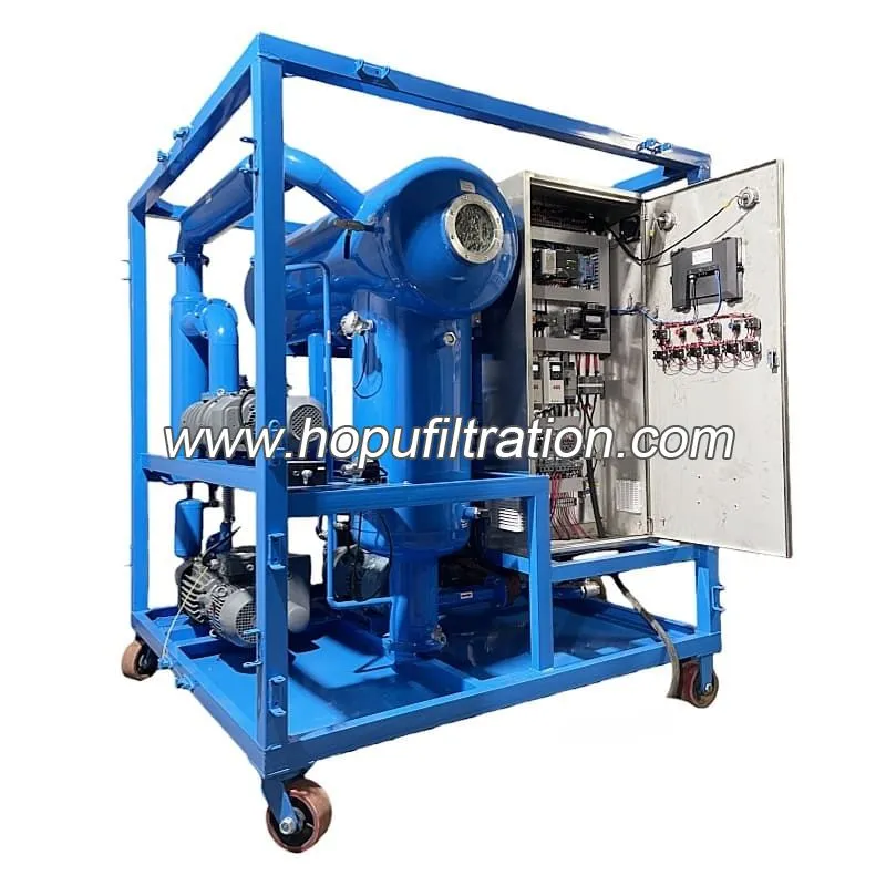 Purificateur d'huile végétale naturelle de transformateur de l'ester FR3, machine de filtration d'huile de silicium d'isolation