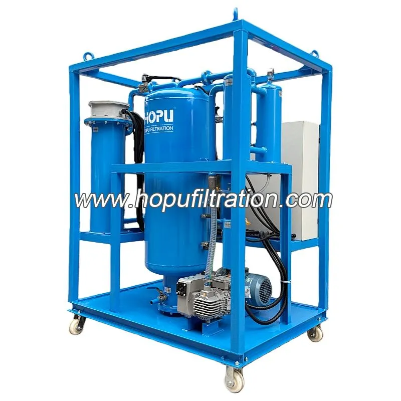 Machine de purification d'huile d'isolation utilisée pour la déshydratation de l'huile du changeur de robinet