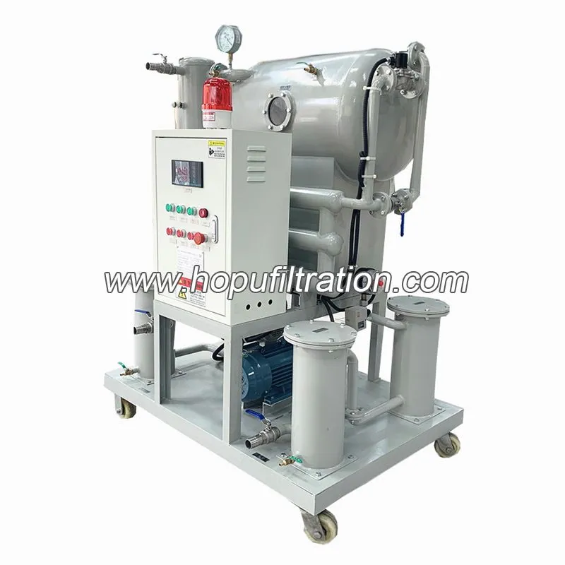 Purificateur d'huile de transformateur sous vide à un étage, usine de nettoyage d'huile isolante