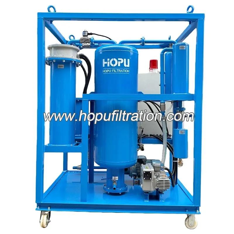 Machine de purification d'huile d'isolation utilisée pour la déshydratation de l'huile du changeur de robinet