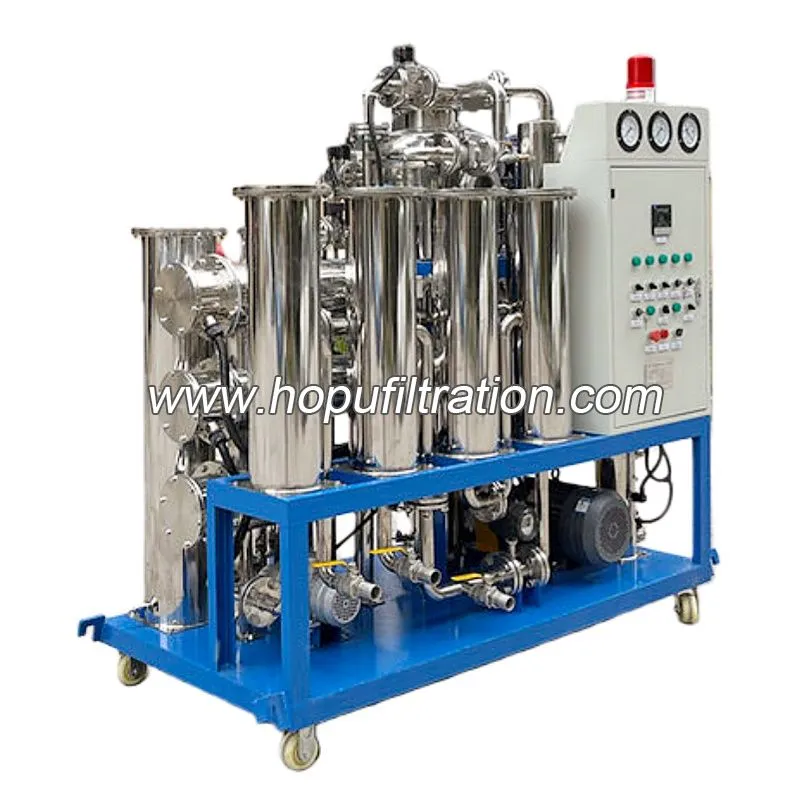 Machine de purification UCO, purificateur d'huile de cuisson usagée et équipement de nettoyage