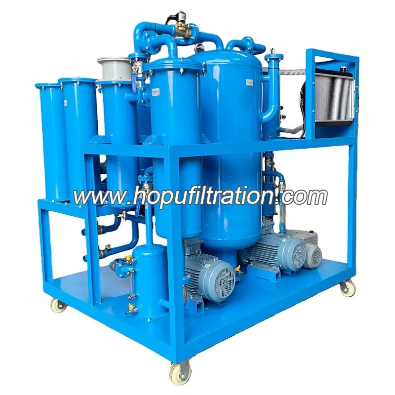 Machine de purification d'huile hydraulique avec système de double filtration de rechange