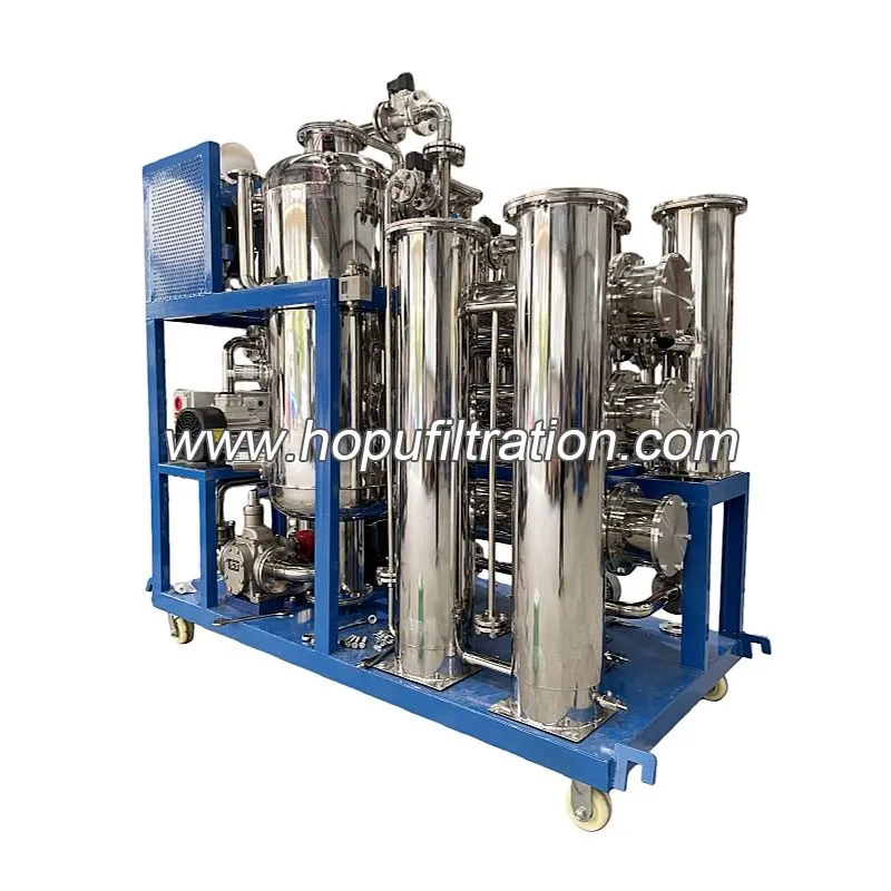 Machine de purification UCO, purificateur d'huile de cuisson usagée et équipement de nettoyage