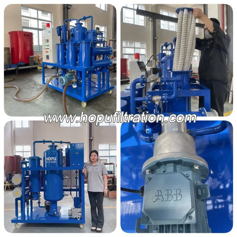Purificateur d'huile hydraulique sous vide, usine de purification d'huile pour machine de moulage par injection