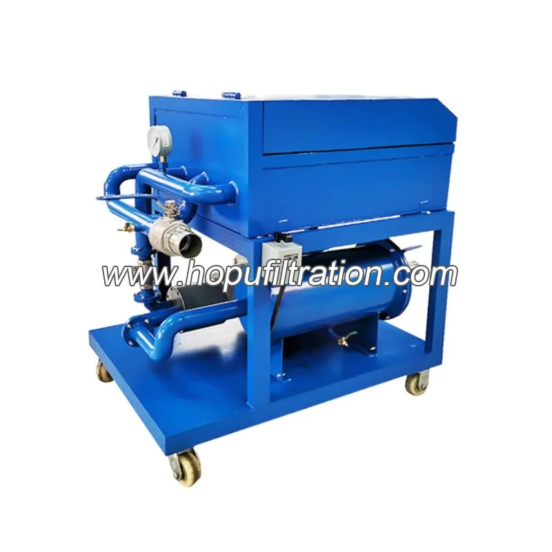 Purificateur d’huile à cadre de plaques portable, machine de filtration d’huile à petite presse