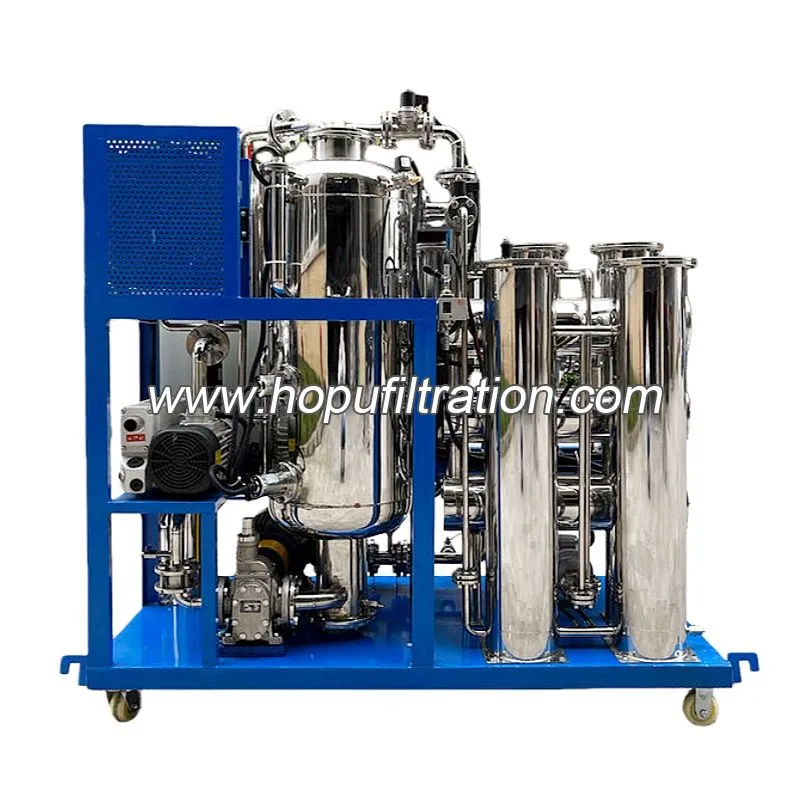 Machine de purification UCO, purificateur d'huile de cuisson usagée et équipement de nettoyage