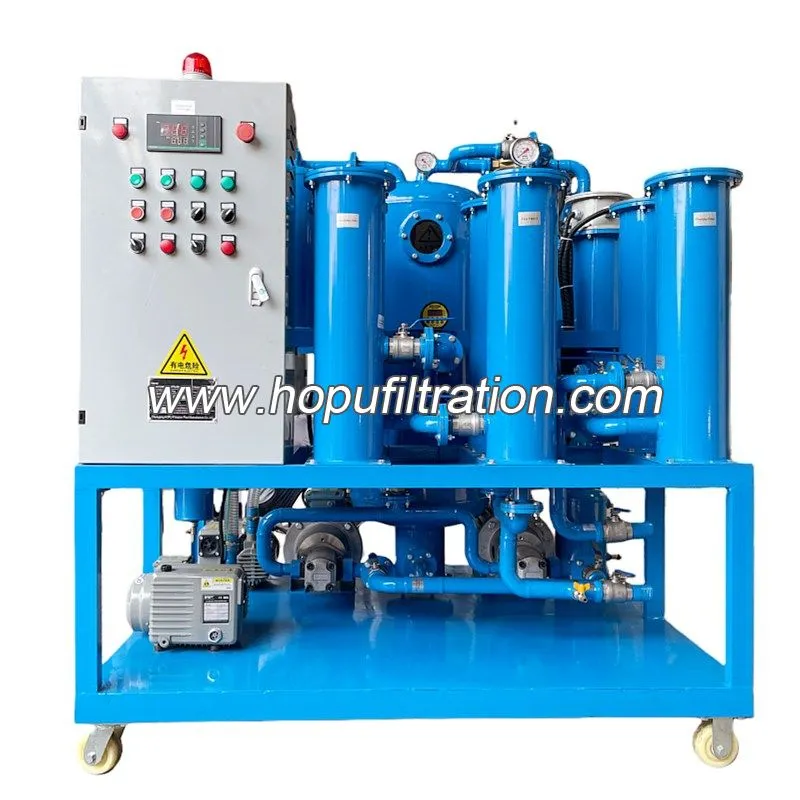 Machine de purification d'huile hydraulique avec système de double filtration de rechange