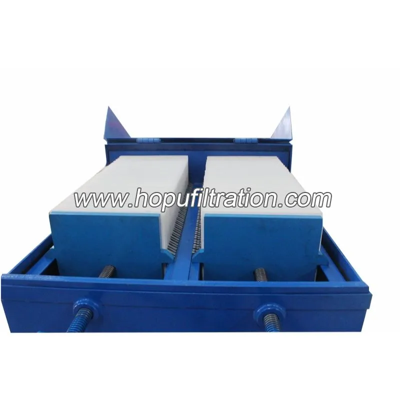Purificateur d’huile à cadre de plaques portable, machine de filtration d’huile à petite presse