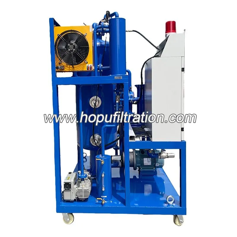 Purificateur d'huile hydraulique sous vide, usine de purification d'huile pour machine de moulage par injection