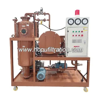 Unité de purification et de déshydratation d'huile de turbine, machine de recyclage d'huile de compresseur