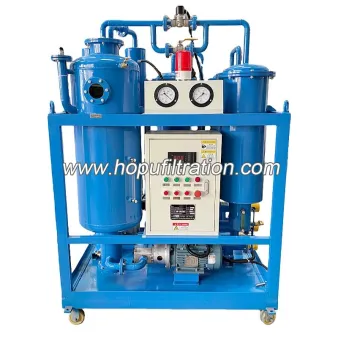 Purificateur d'huile de compresseur à turbine, unité de purification de liquide de refroidissement avec capteur de bac de déversement d'huile