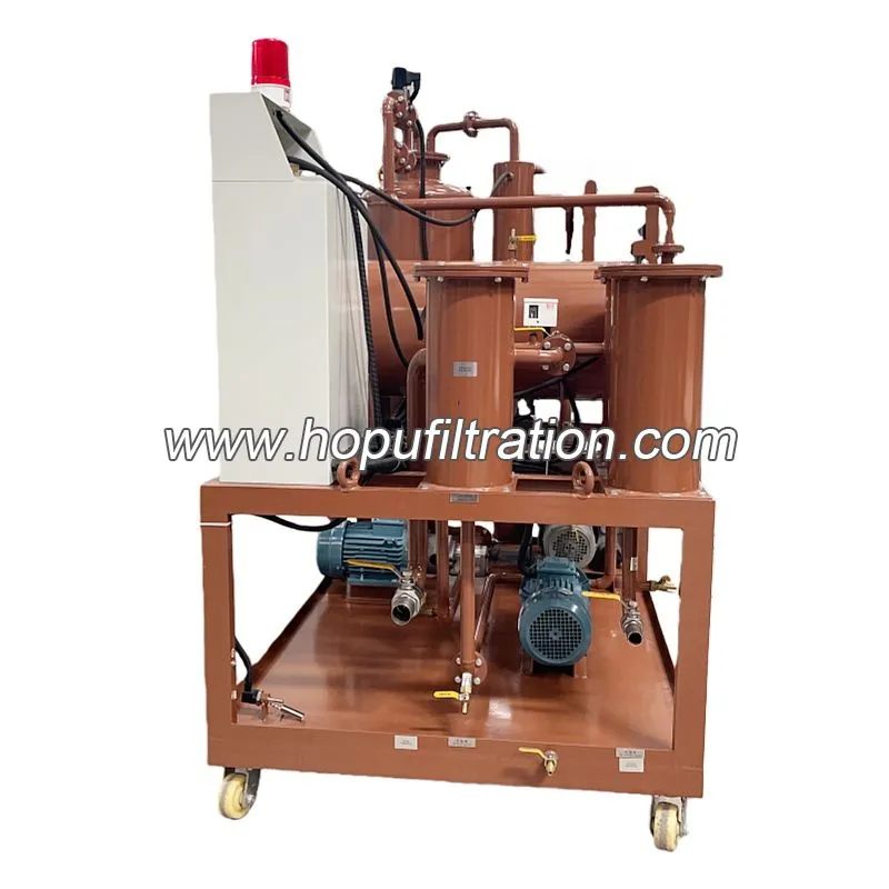 Unité de purification et de déshydratation d'huile de turbine, machine de recyclage d'huile de compresseur