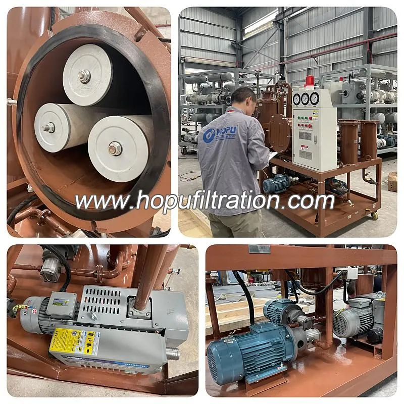Unité de purification et de déshydratation d'huile de turbine, machine de recyclage d'huile de compresseur